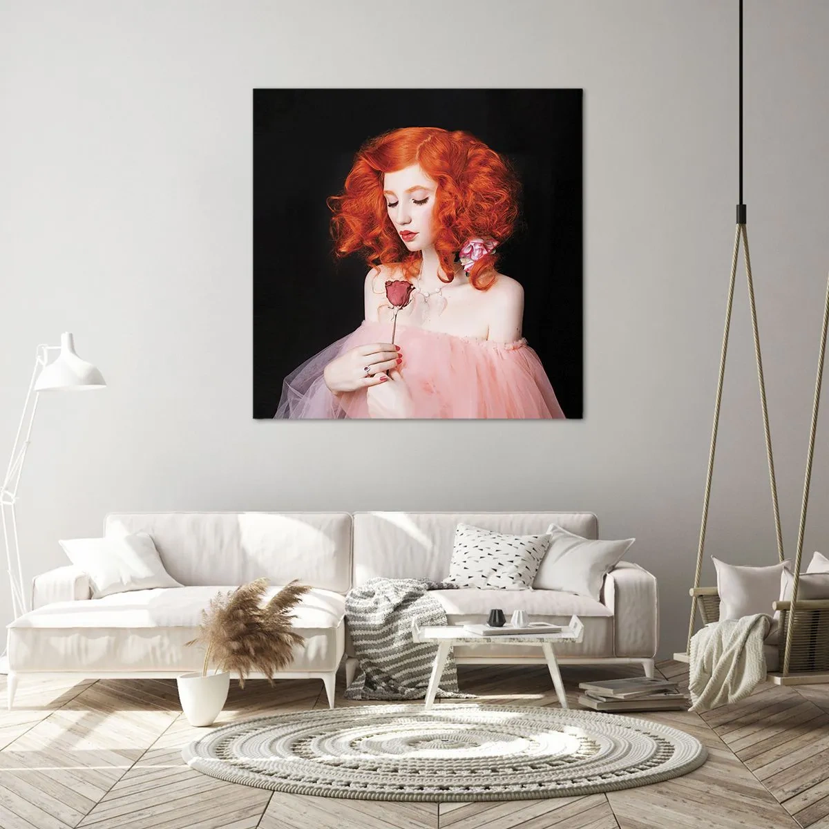 Cuadro sobre lienzo - Impresión de Imagen - En estilo barroco - 50x50 cm