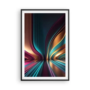 Póster en marco negro - Arquitectura de la luz - 61x91 cm