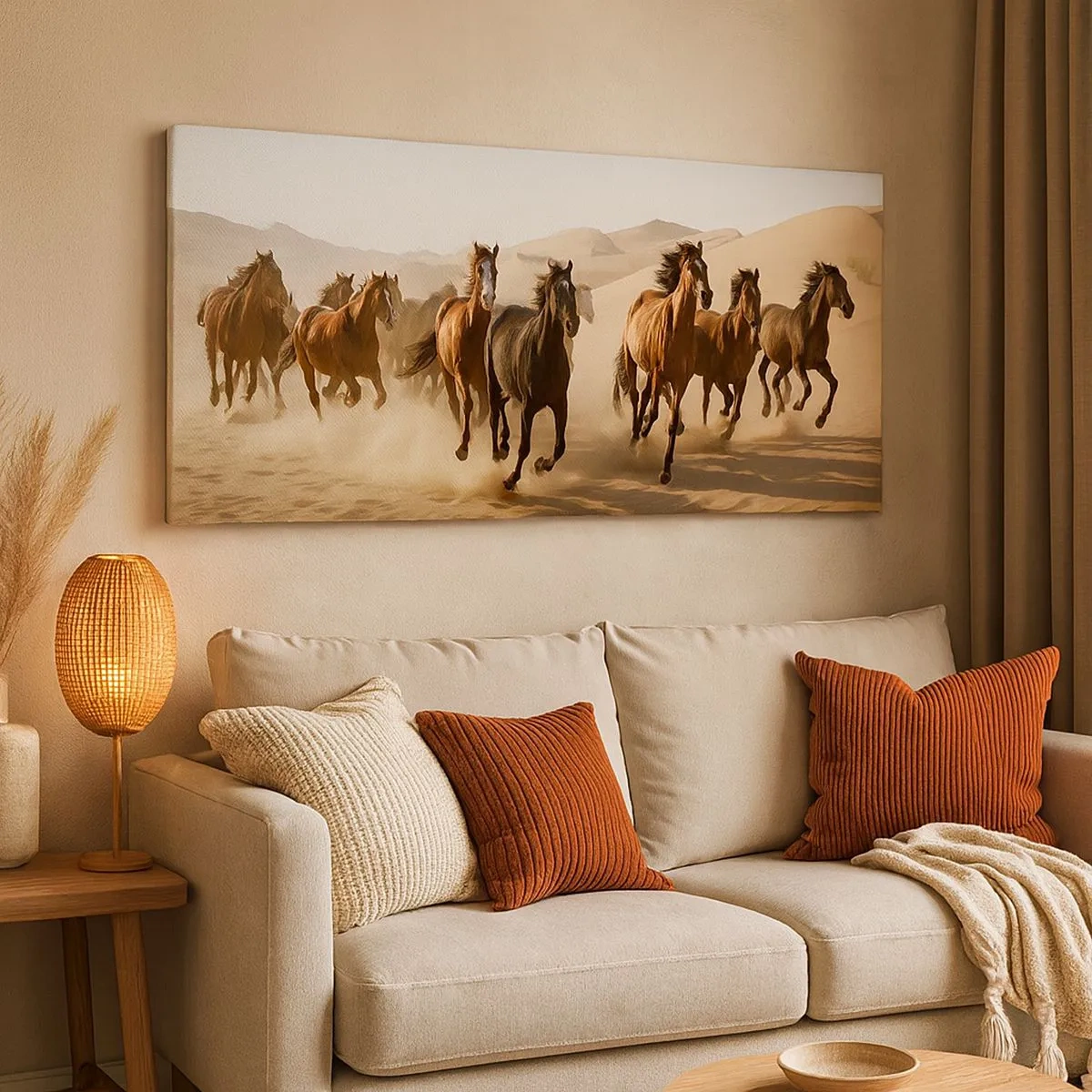 Cuadro sobre lienzo - Impresión de Imagen - Libre como el viento - 100x40 cm