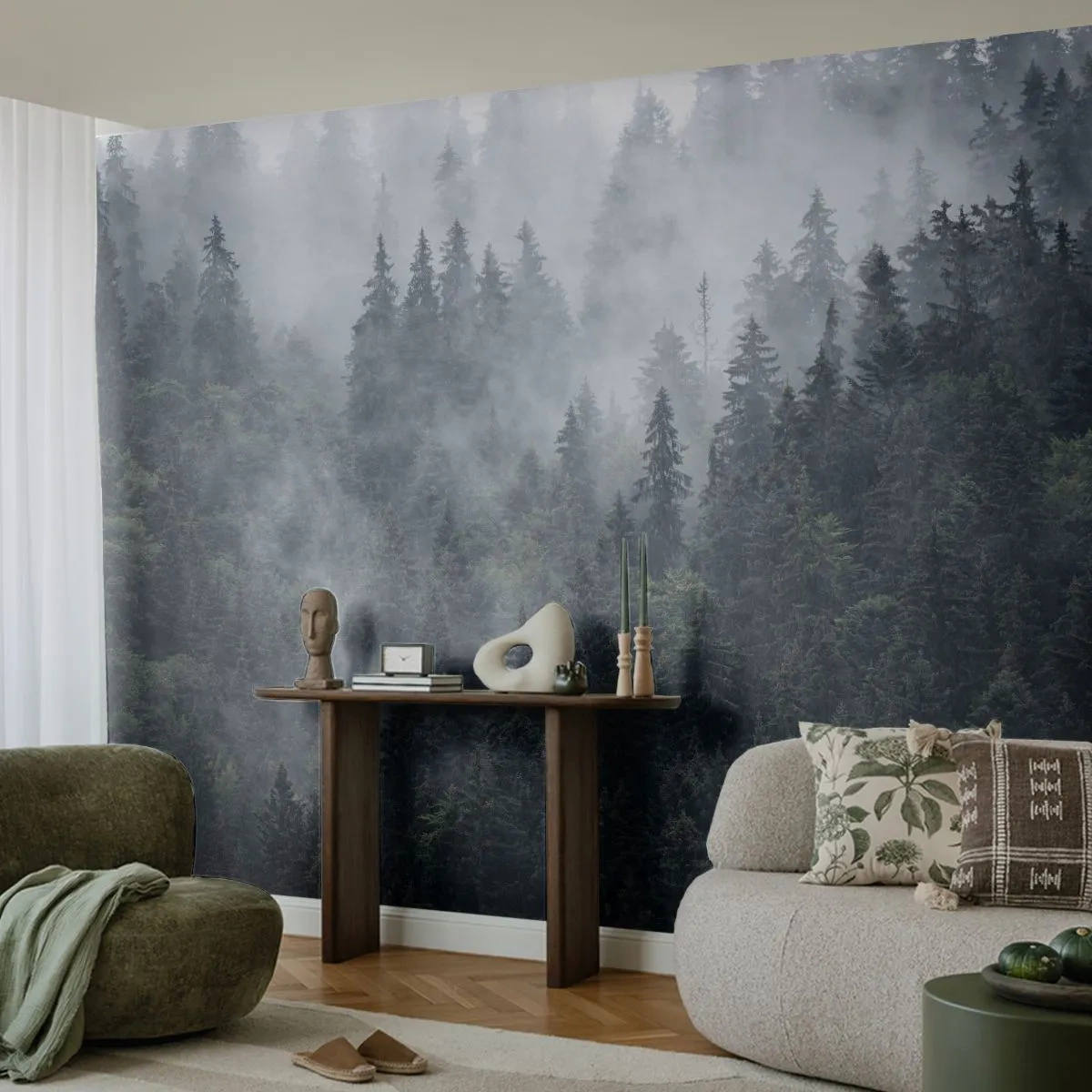 Fotomural personalizado Premium Sand - Amanecer en el bosque - Paisaje, Bosque, Naturaleza