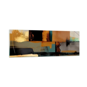 Cuadro sobre vidrio - Impresiones sobre Vidrio - Abstracción: luces y sombras - 90x30 cm