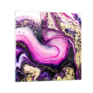 Cuadro sobre vidrio - Impresiones sobre Vidrio - Un momento abstracto - 70x70 cm