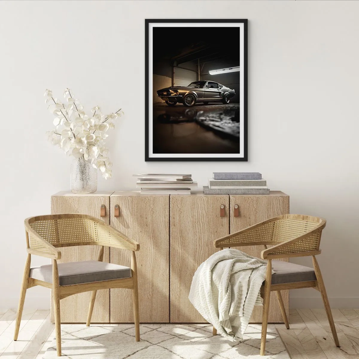 Póster en marco negro - Un retorno al pasado - 61x91 cm