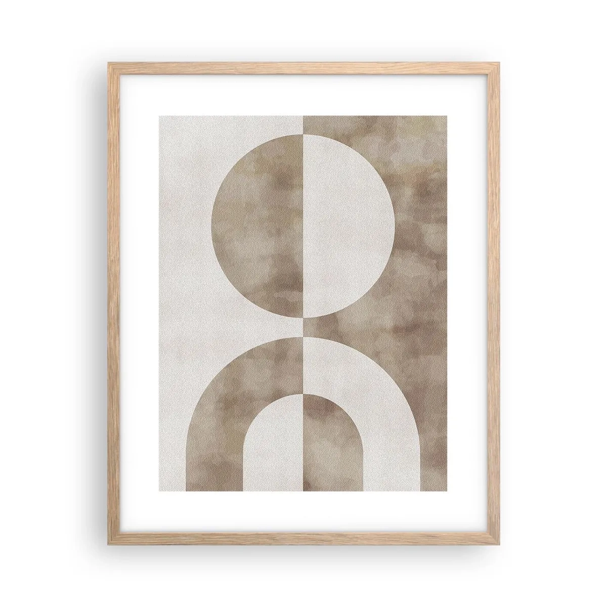 Póster en marco roble claro - Similitudes y diferencias - 40x50 cm