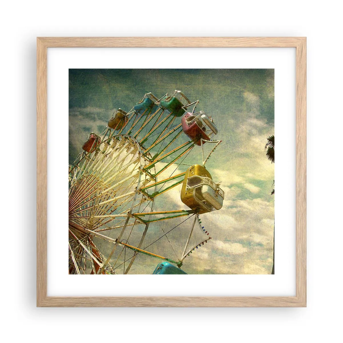 Póster en marco roble claro - Será, será un día estupendo.... - 40x40 cm