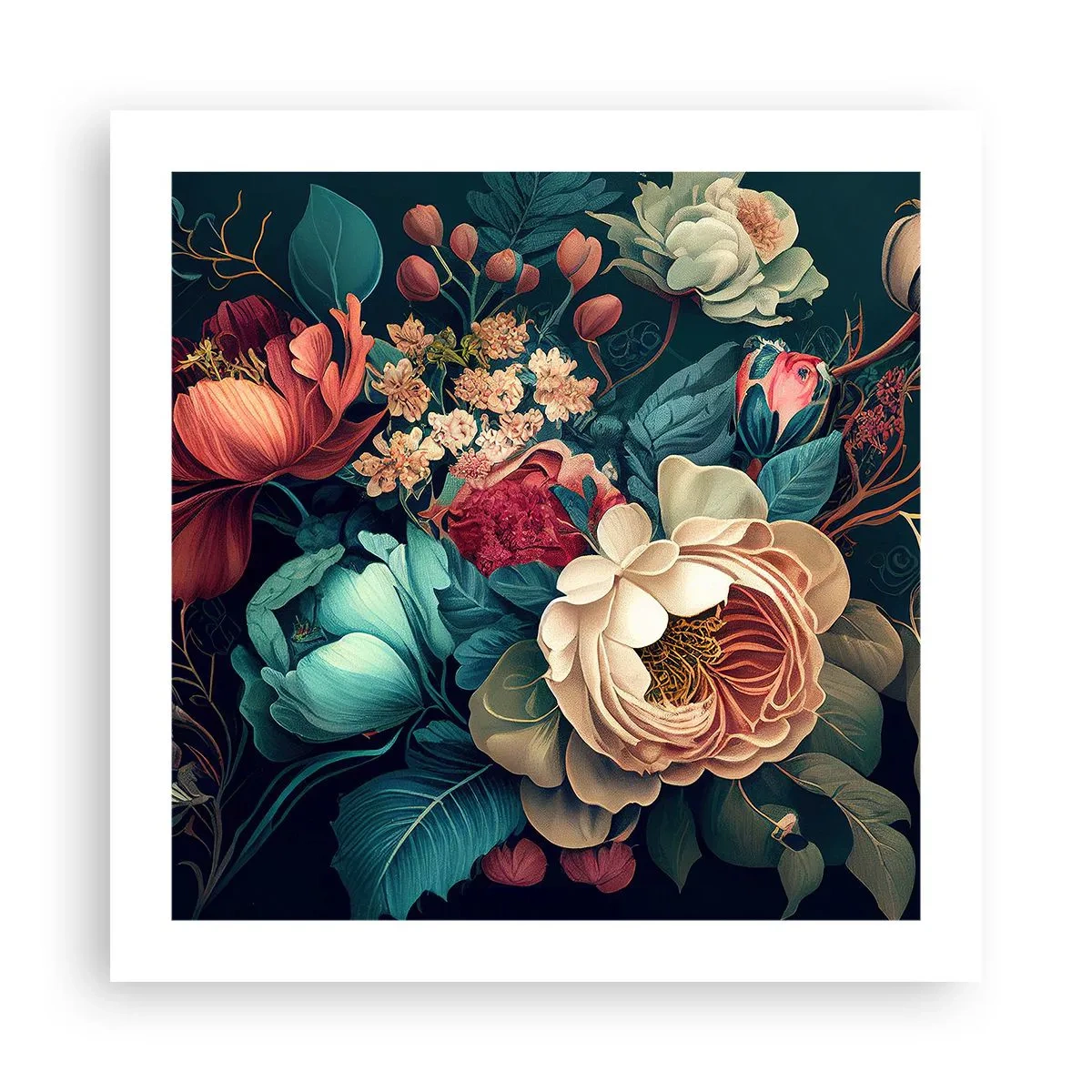 Póster - Encanto del siglo XIX - 50x50 cm