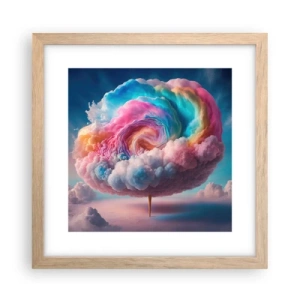 Póster en marco roble claro - El sueño de un parque de atracciones - 30x30 cm