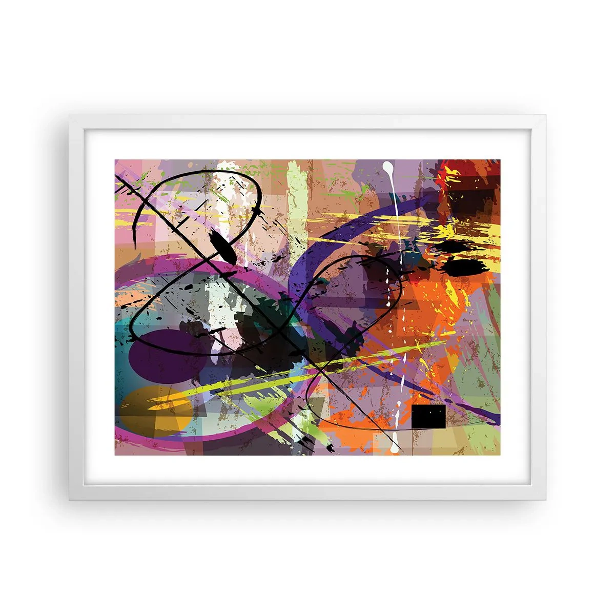 Póster en marco blanco - Siempre hay más de un camino - 50x40 cm