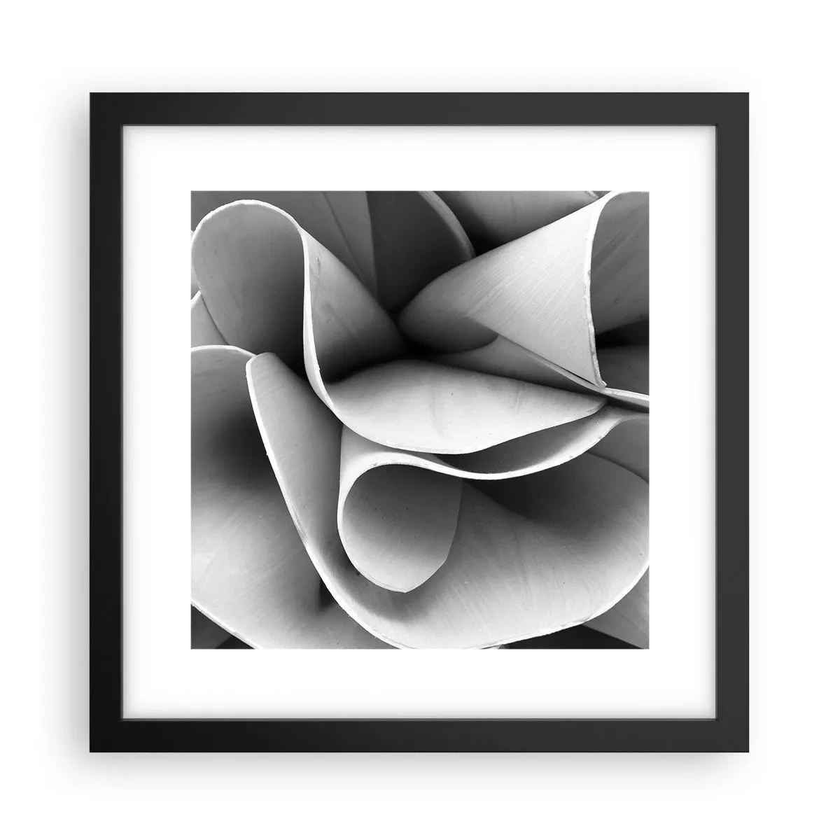 Póster en marco negro - Sucede en el espacio - 30x30 cm