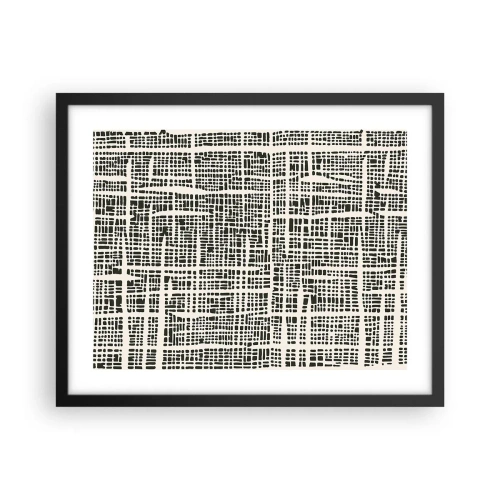 Póster en marco negro - Composición del tejido - 50x40 cm