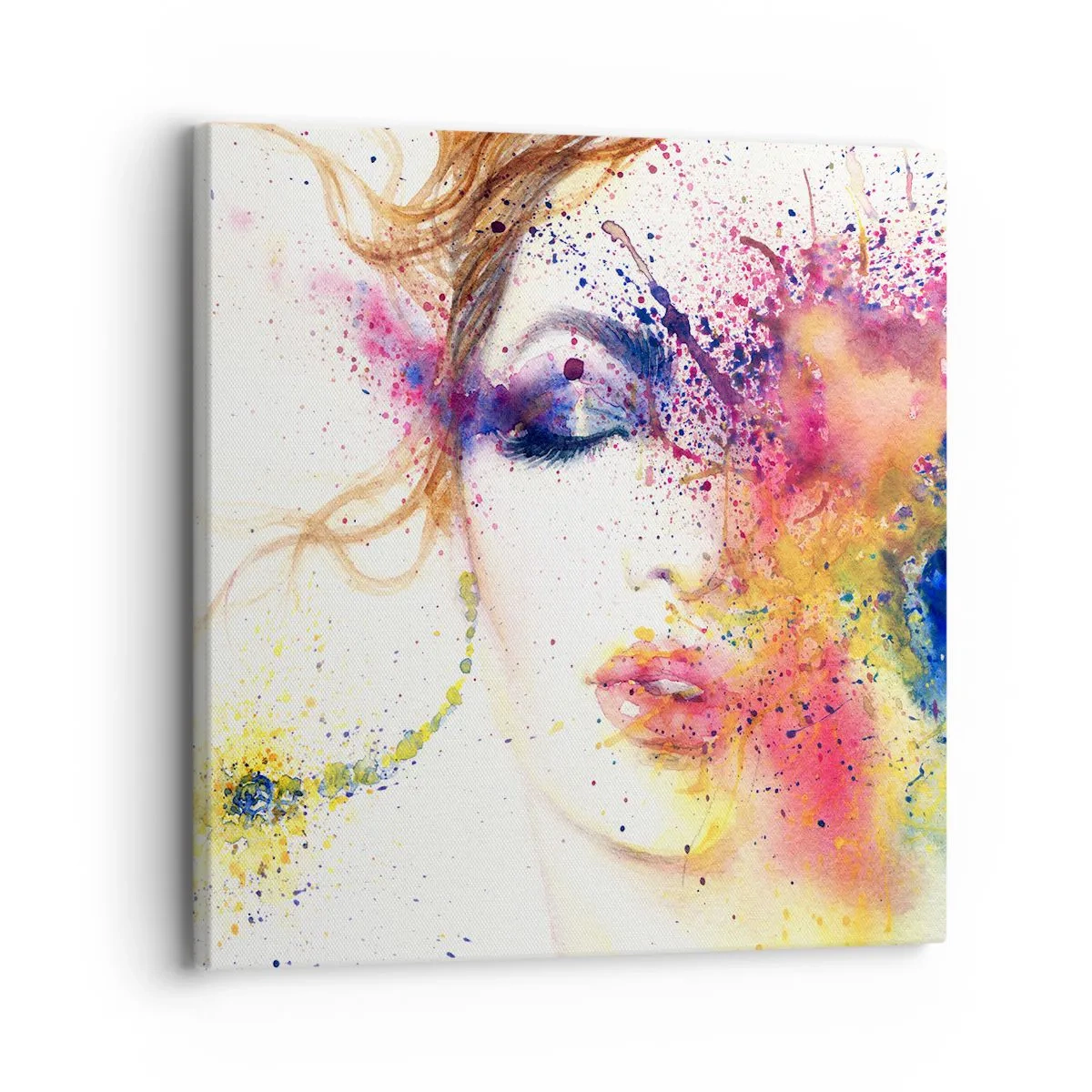 Cuadro sobre lienzo - Impresión de Imagen - Vértigo del arco iris - 30x30 cm