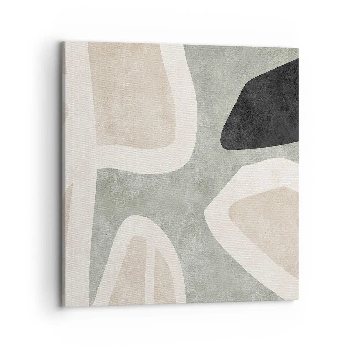 Cuadro sobre lienzo - Impresión de Imagen - Composición con un toque negro - 70x70 cm