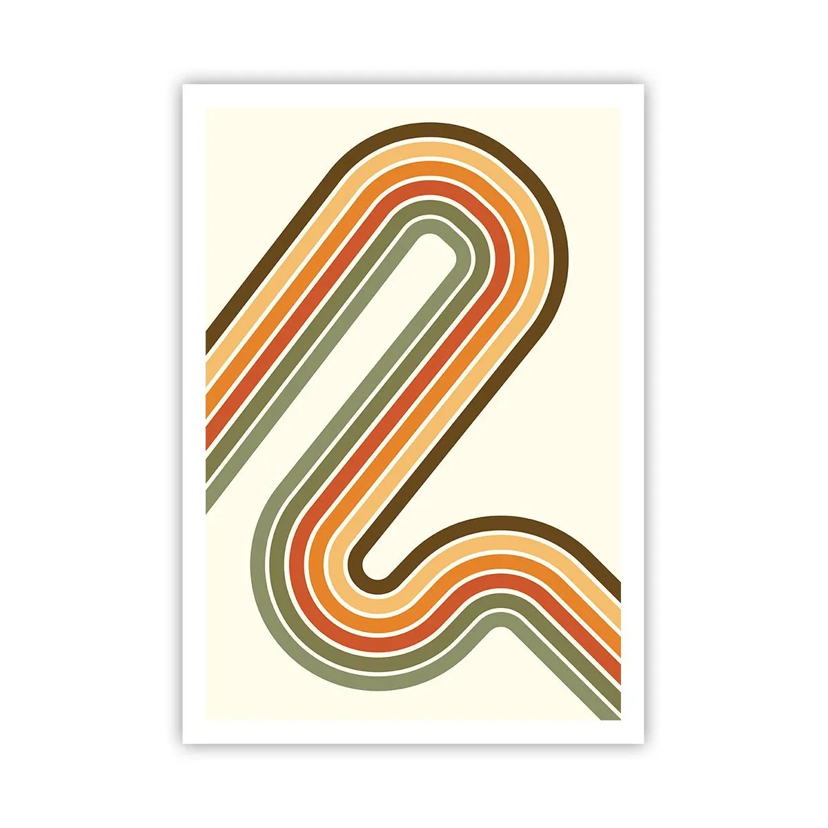 Póster - Zigzagueando hasta su destino - 70x100 cm