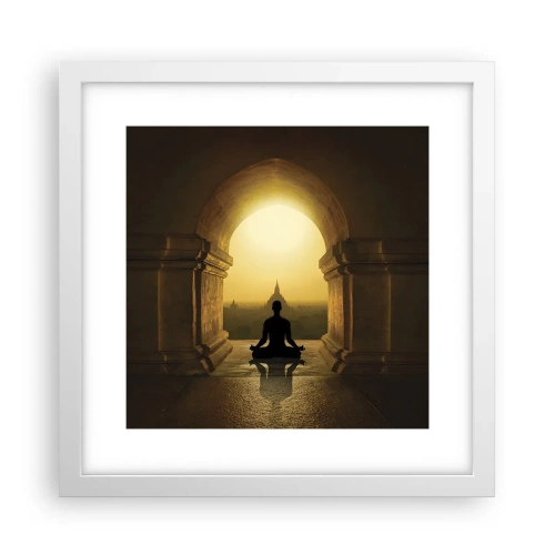 Póster en marco blanco - Armonía total - 30x30 cm