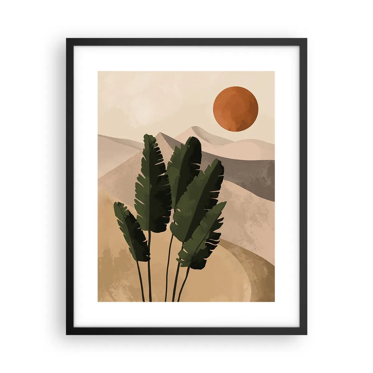 Póster en marco negro - El triunfo de la vida - 40x50 cm