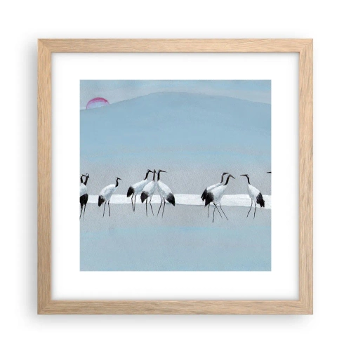 Póster en marco roble claro - Después de un día caluroso - 30x30 cm