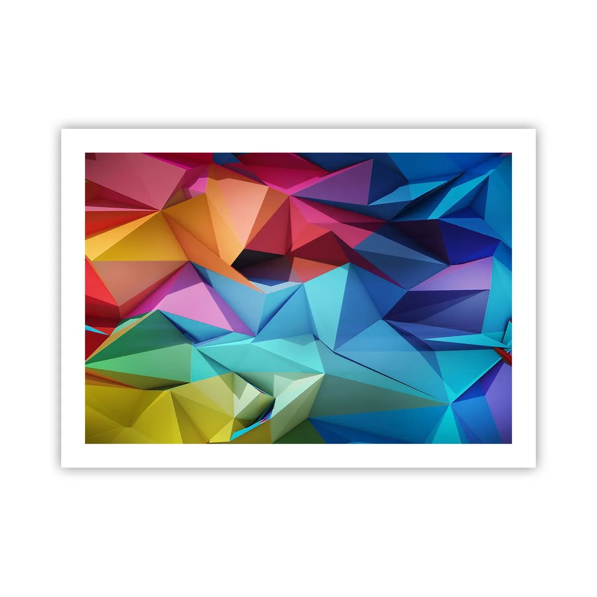 Póster - Origami arco iris - 70x50 cm