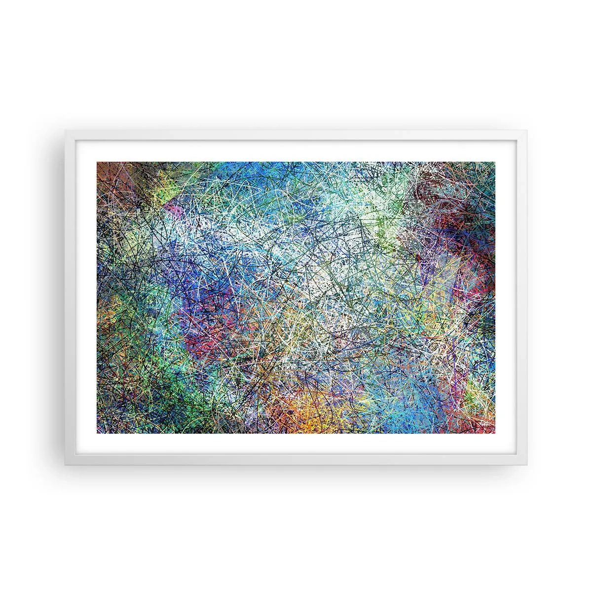 Póster en marco blanco - No es tan fácil - 70x50 cm