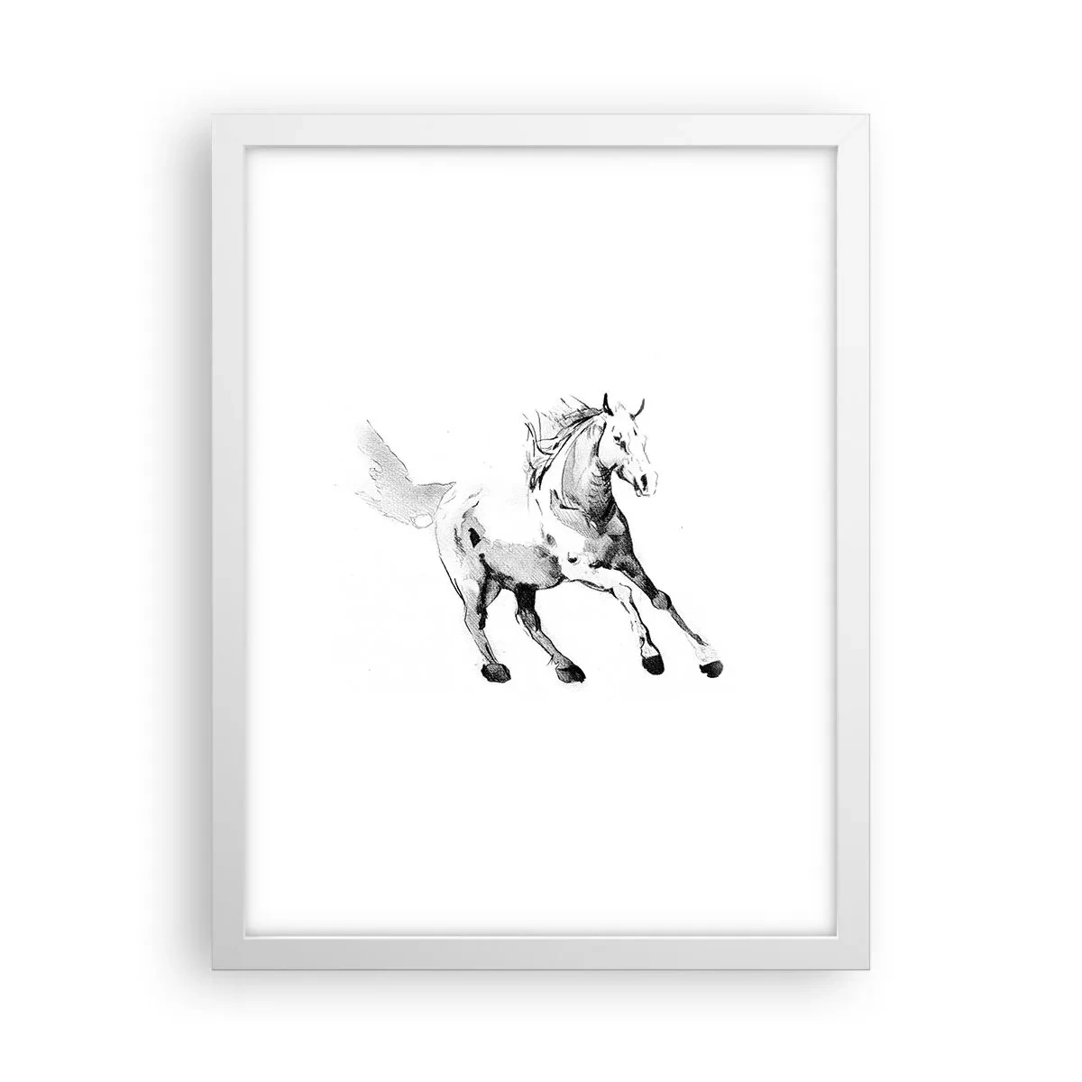 Póster en marco blanco - Alma indómita - 30x40 cm