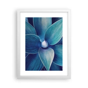Póster en marco blanco - Azul del cielo - 30x40 cm