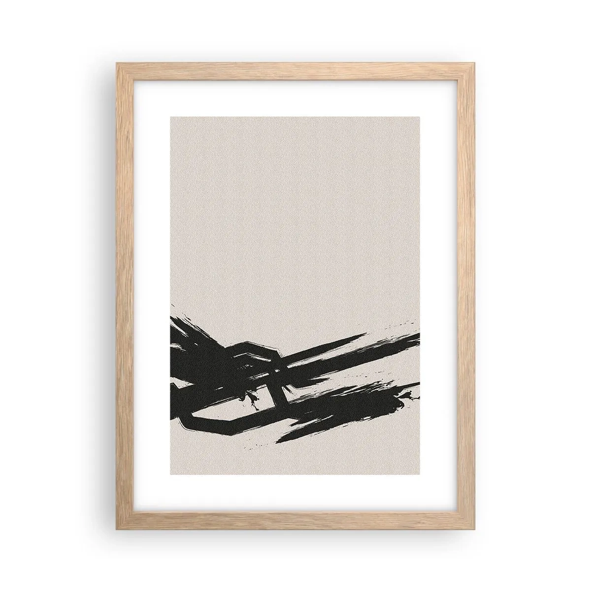 Póster en marco roble claro - Impulso imparable - 30x40 cm