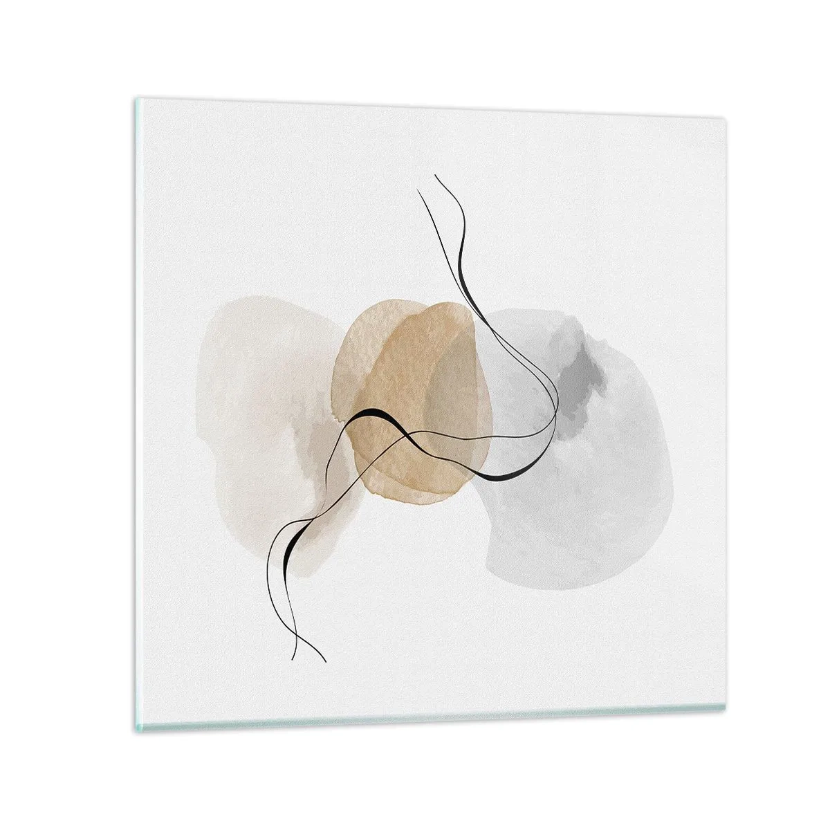 Cuadro sobre vidrio - Impresiones sobre Vidrio - Pompas de aire - 50x50 cm