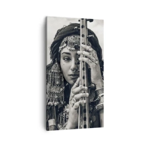Cuadro sobre lienzo - Impresión de Imagen - La música propia de Oriente - 45x80 cm