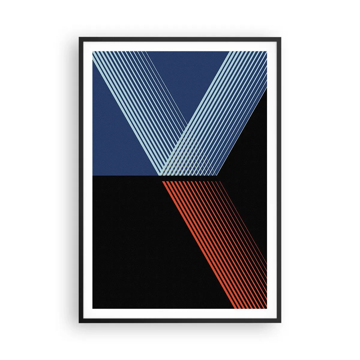 Póster en marco negro - La rectitud - 70x100 cm