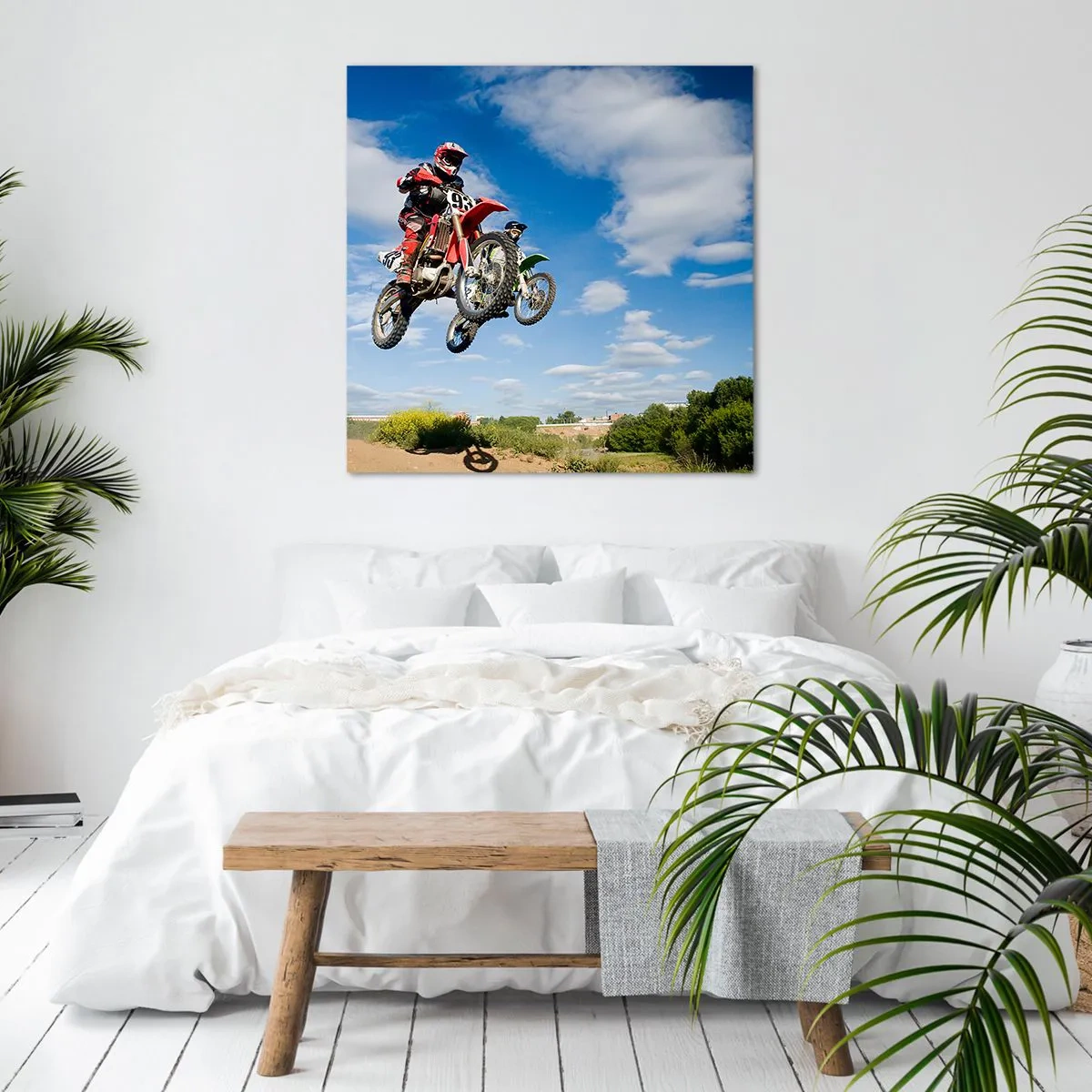 Cuadro sobre lienzo - Impresión de Imagen - Salto del cielo - 70x70 cm