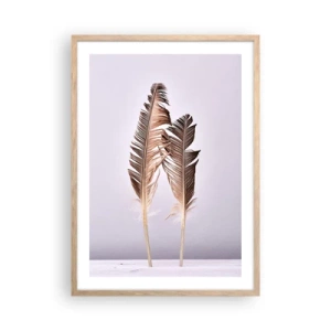 Póster en marco roble claro - Contra la nada - 50x70 cm