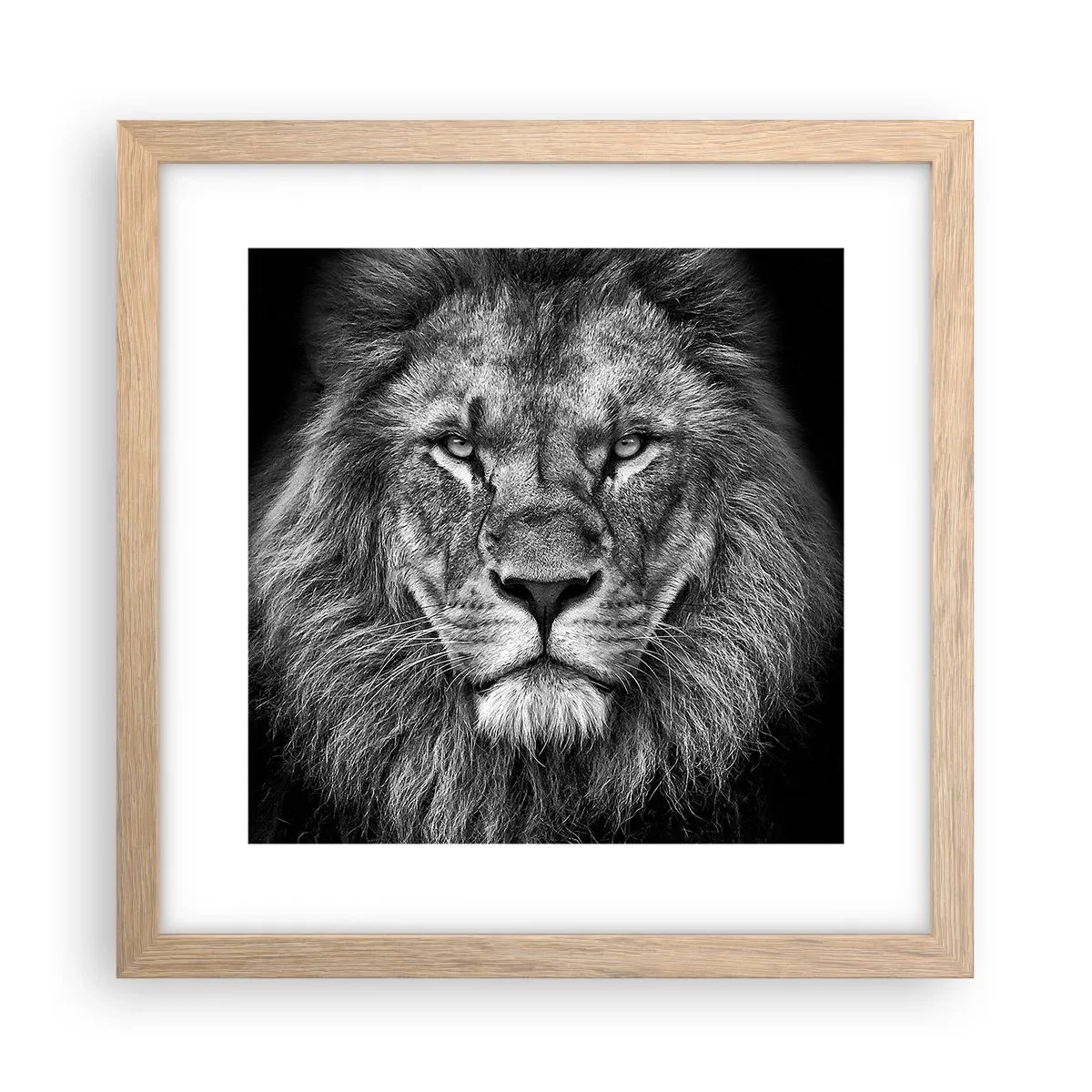 Póster en marco roble claro - Con el atuendo de la coronación - 30x30 cm