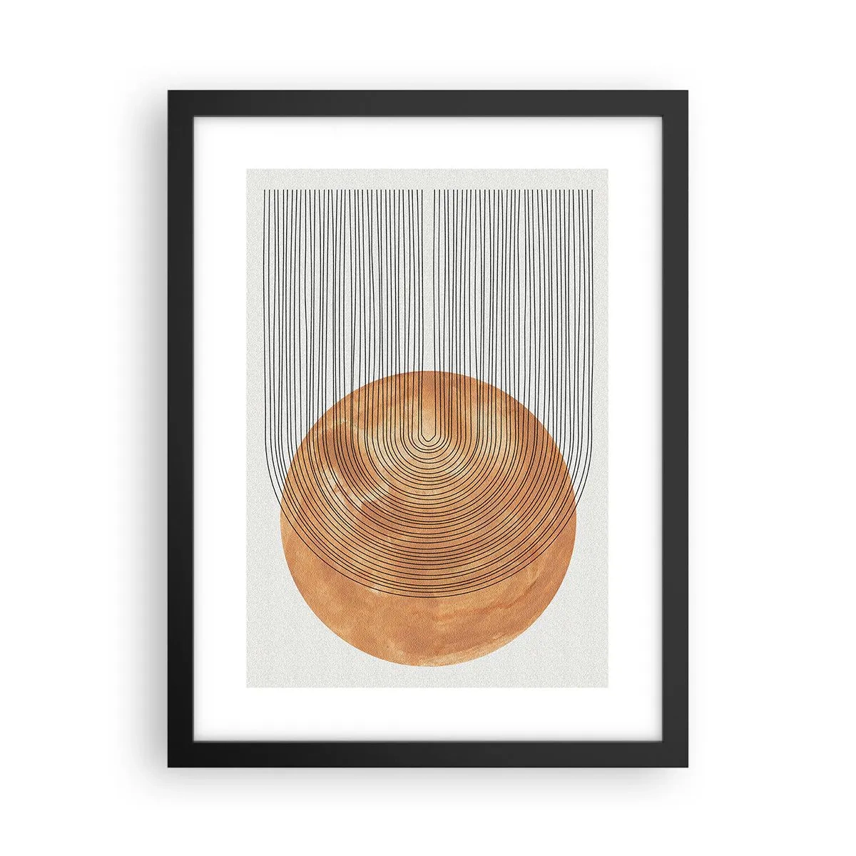 Póster en marco negro - Una composición soleada - 30x40 cm