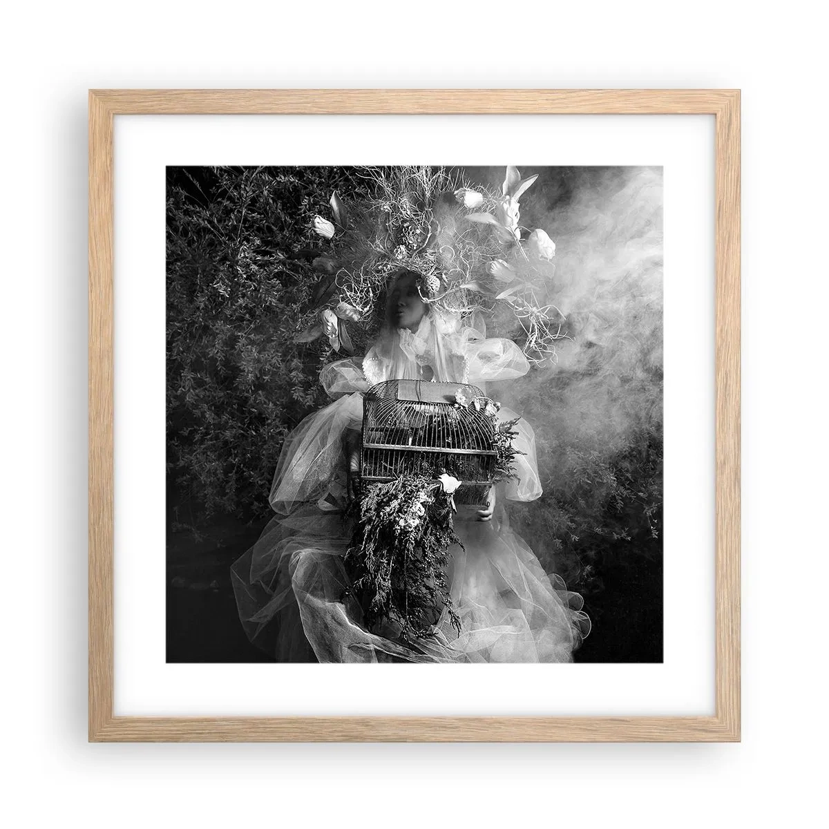 Póster en marco roble claro - La madre misma - La naturaleza - 40x40 cm