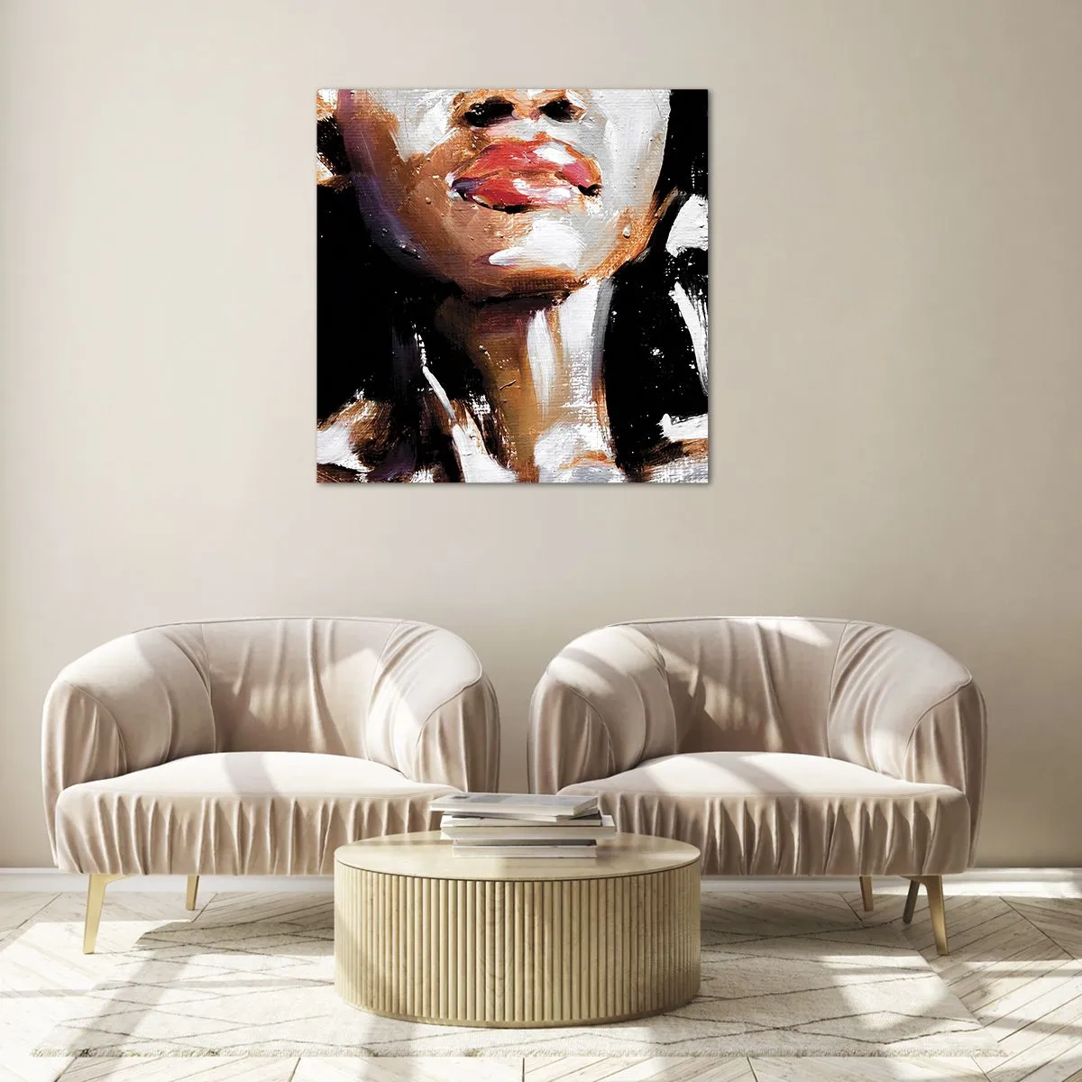 Cuadro sobre vidrio - Impresiones sobre Vidrio - Orgullo sin prejuicios - 70x70 cm