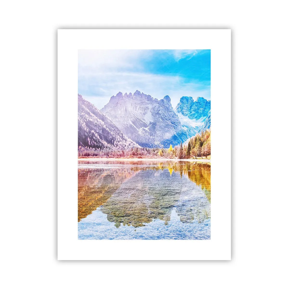 Póster - Ya es otoño en las montañas - 30x40 cm