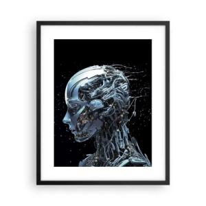 Póster en marco negro - La tecnología es una mujer - 40x50 cm