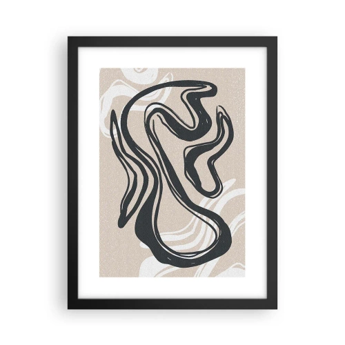 Póster en marco negro - Expresión multiplicada - 30x40 cm