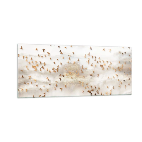 Cuadro sobre vidrio - Impresiones sobre Vidrio - Es hora... - 100x40 cm