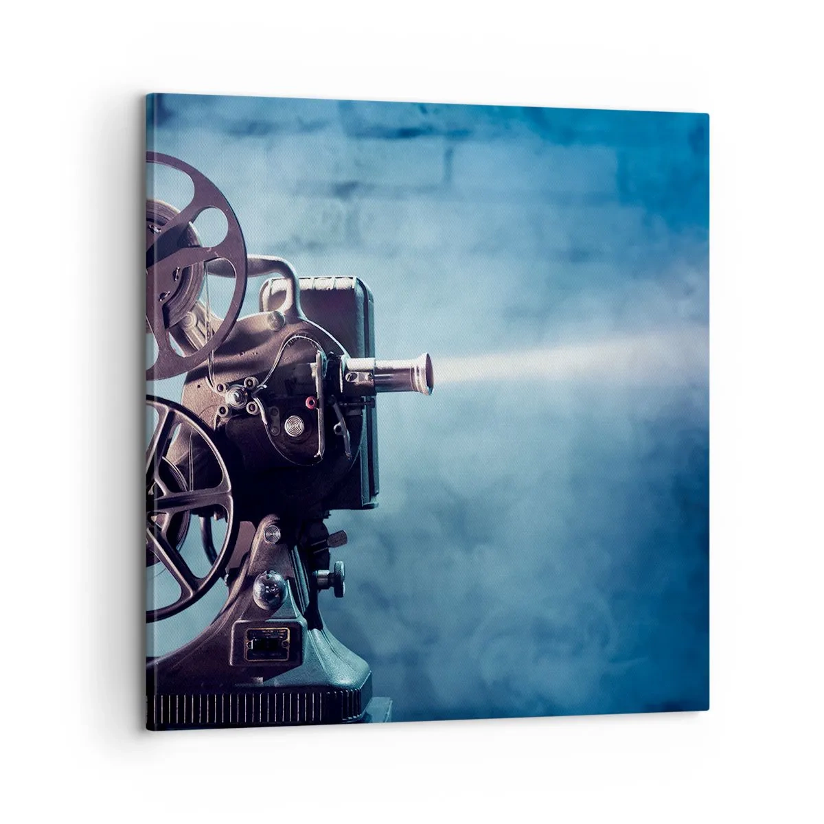 Cuadro sobre lienzo - Impresión de Imagen - En el Vintage cine - 60x60 cm