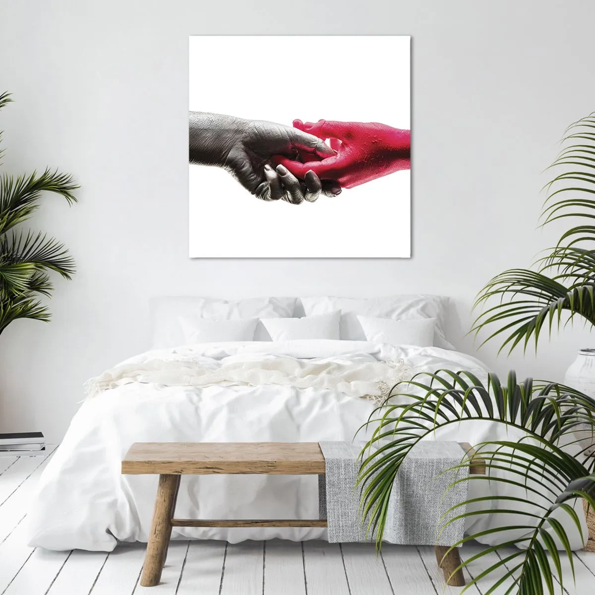 Cuadro sobre lienzo - Impresión de Imagen - Juntos, aunque diferentes - 40x40 cm