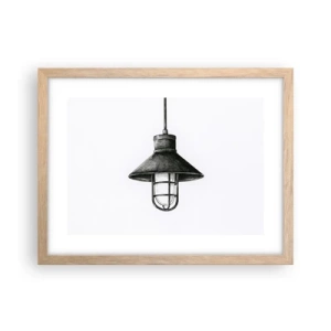 Póster en marco roble claro - Como hace años... - 40x30 cm