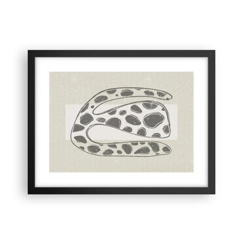 Póster en marco negro - Una criatura extraña - 40x30 cm