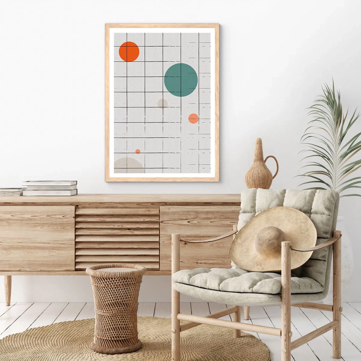 Póster en marco roble claro - Atrapados. ¿Nosotros o ellos? - 30x40 cm