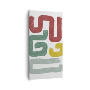 Cuadro sobre lienzo - Impresión de Imagen - En un idioma desconocido - 65x120 cm