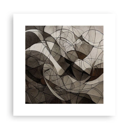 Póster - Circulación en colores tierra - 30x30 cm