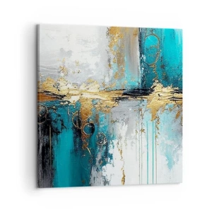 Cuadro sobre lienzo - Impresión de Imagen - Todo fluye - 60x60 cm