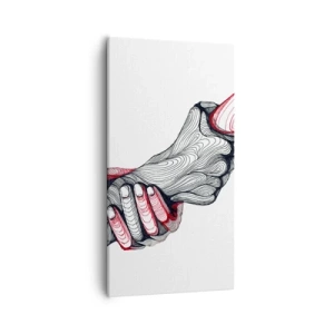 Cuadro sobre lienzo - Impresión de Imagen - Estás en buenas manos - 55x100 cm