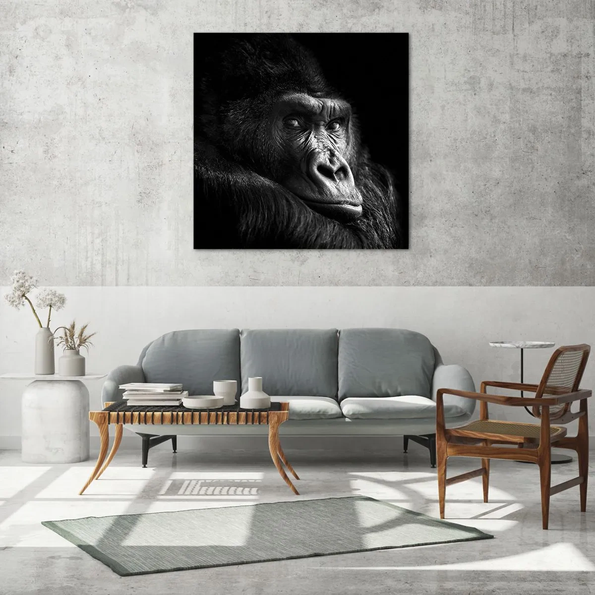 Cuadro sobre vidrio - Impresiones sobre Vidrio - ¿Y qué estás mirando? - 30x30 cm