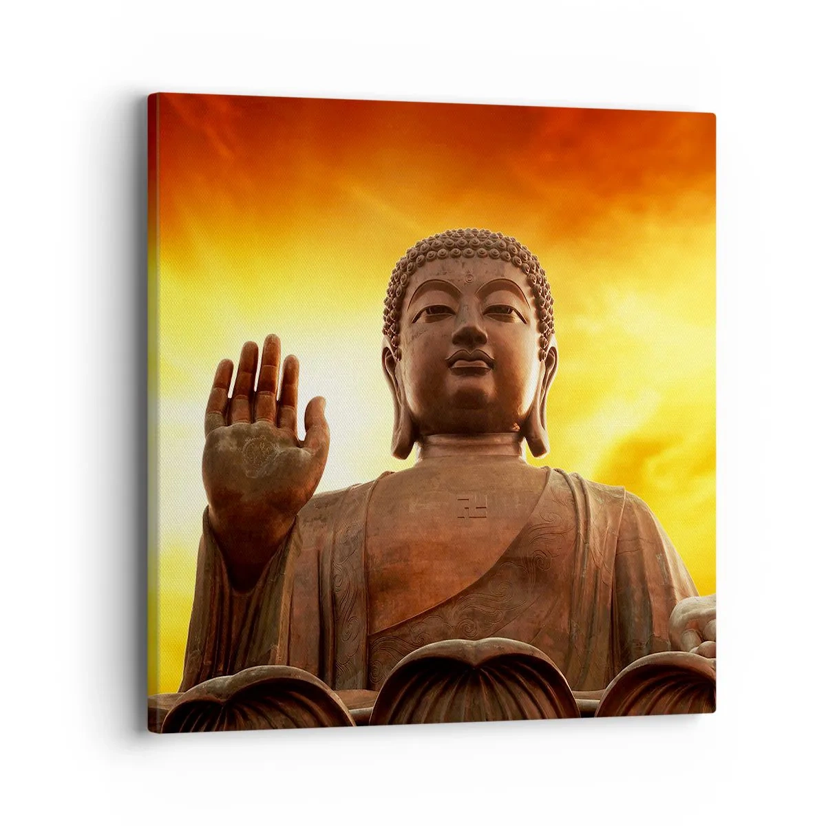 Cuadro sobre lienzo - Impresión de Imagen - La calma del mundo - 40x40 cm