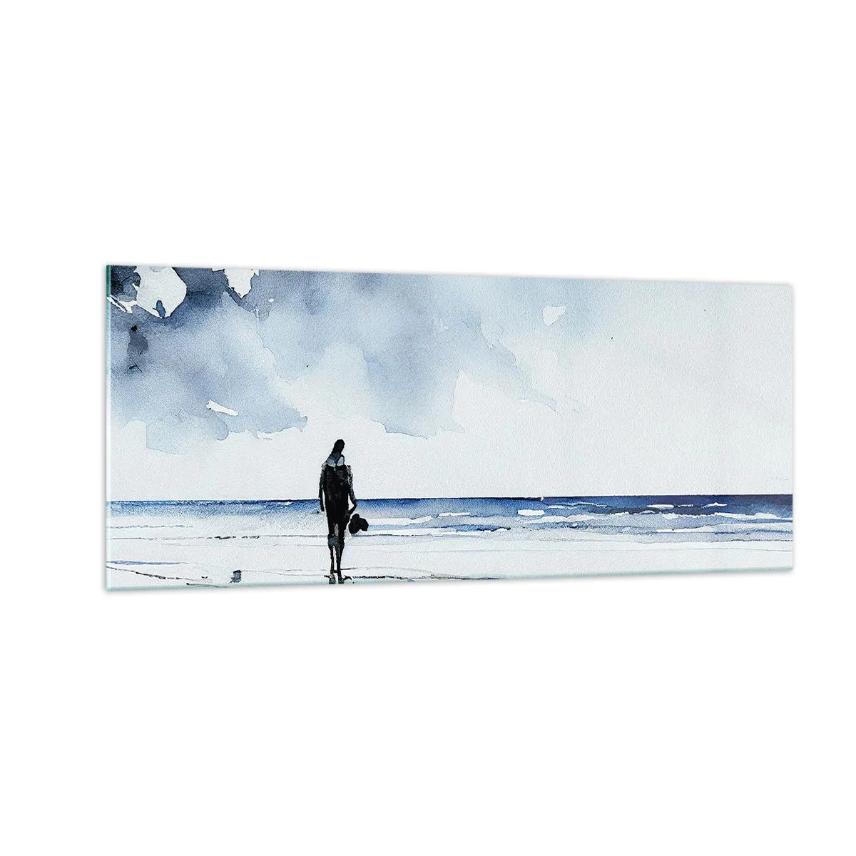 Cuadro sobre vidrio - Impresiones sobre Vidrio - Conversación con el mar - 100x40 cm